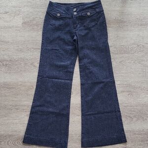 Oakley Dark Blue Wide Leg Flared Jeans